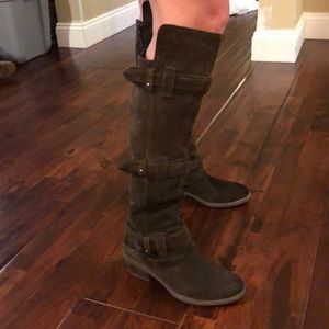 Calvin Klein brown suede boots